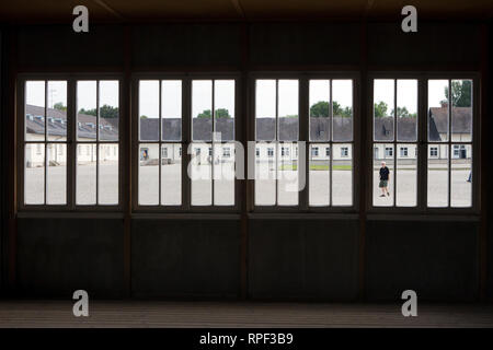 DACHAU - Kaserne der nationalsozialistischen Konzentrationslager und der Gedenkstätte Dachau. Stockfoto