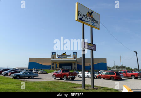 USA, Iowa, Omaha Reservierung, Blackbird Bend Casino in Onawa, von Native Americans von Omaha Nationen betrieben, Parkplatz Stockfoto