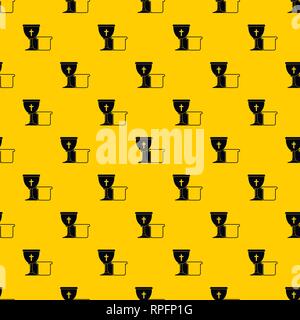 Schüssel und Brot Muster Vektor Stock Vektor