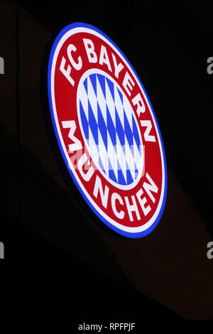 FC Bayern München Fußball-Club Logo. Stockfoto