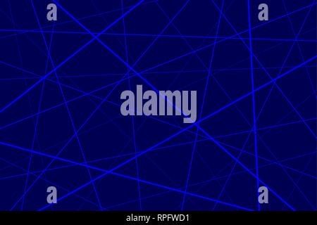 Random chaotisch Linien abstrakte geometrische Muster, Blau geometrische Muster Stock Vektor