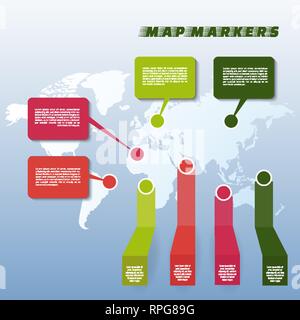 Set aus bunten Lage Symbol. Vector Illustration Stock Vektor