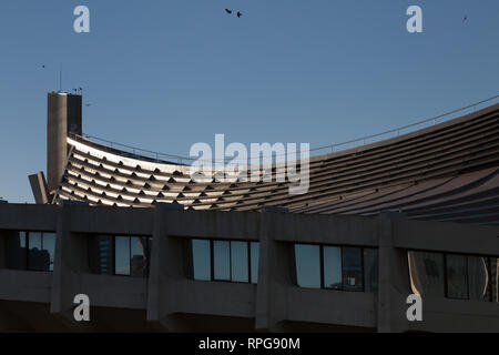 Die unverwechselbare Architektur des Yoyogi Nationalstadions, Yoyogi, Tokio, Japan Stockfoto