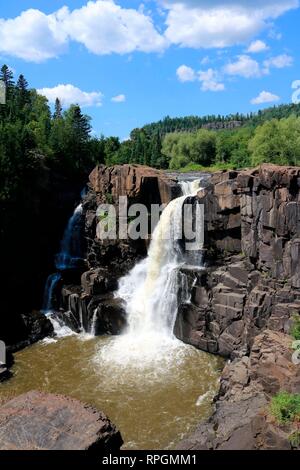 Hoch fällt der Pigeon River Ontario Kanada Stockfoto