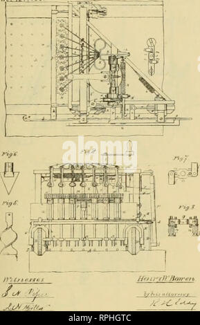 . Allen's Digest der Pflüge, mit Anlagen, in den Vereinigten Staaten patentierte von A.D. 1789 bis Januar 1883... Pflüge; Patente. ROTARY. 783 HENRY W BOWEN Improvemenl Cullivators utomalic in A.-Nr. 127,453 Pllenled J" ne t. 'BJJ. E.T BUSStLl Verbesserung der Disks für landwirtschaftliche Geräte. Nr. 127.677. PatBDl-d Juni] t, 1872. M/. Bitte beachten Sie, dass diese Bilder sind von der gescannten Seite Bilder, die digital für die Lesbarkeit verbessert haben mögen - Färbung und Aussehen dieser Abbildungen können nicht perfekt dem Original ähneln. extrahiert. Allen, James T. (James Titus). [Washington, DC Stockfoto