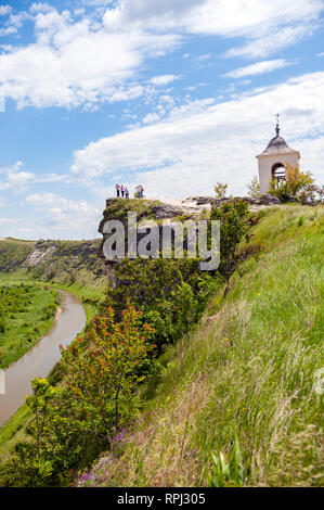 Blick auf die Landschaft von orhei Vechi, einem Open Air Museum in der Republik Moldau. Stockfoto