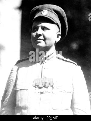 Maria Leontievna Bochkareva (1889-1920), eine russische Frau, die sich als Soldat im Ersten Weltkrieg und der Frauen gebildet Bataillon der Tod serviert. Stockfoto