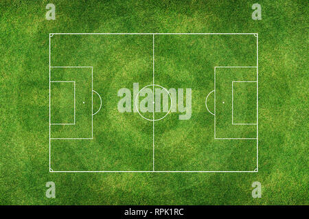 Grüne Fußball Stadion Feld Stockfoto
