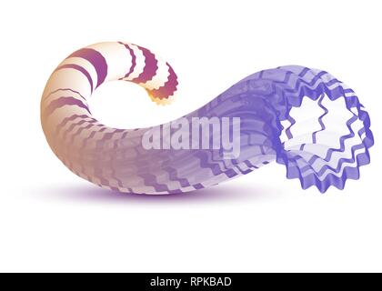 Violett 3d-effekt Mischung für Sie Dekoration Flüssigkeit, dynamische, lebendige. Stock Vektor