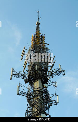 Mobilfunkmast Stockfoto