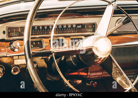 Altes Auto Cockpit Stockfoto