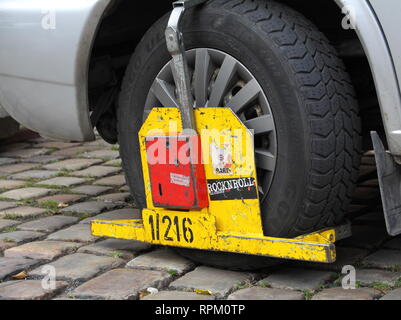 Auto blockiert Stockfoto