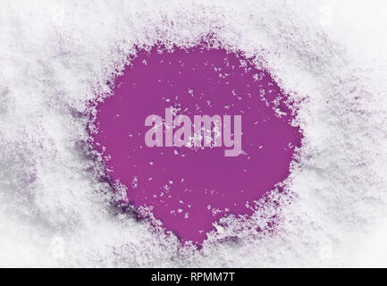 Winter Weihnachten Hintergrund mit Schnee. Bereit für Design. Stockfoto