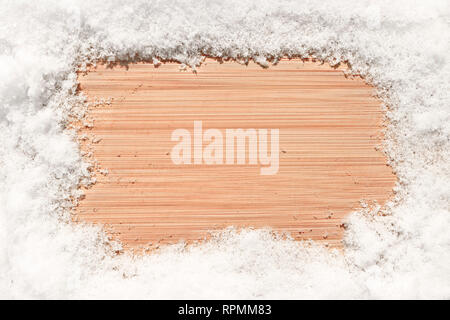 Winter Weihnachten Hintergrund mit Schnee. Bereit für Design. Stockfoto