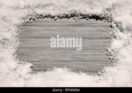 Winter Weihnachten Hintergrund mit Schnee. Bereit für Design. Retro sepia Stockfoto