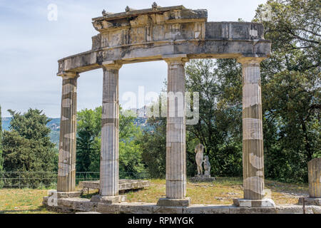 Venus Tempel. Hadrian's Villa (Villa Adriana), Tivoli, Italien Stockfoto