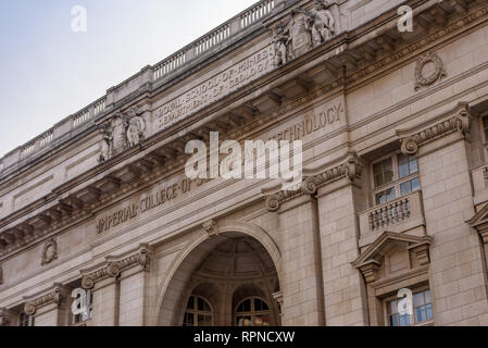 Imperial College von Wissenschaft und Technologie. Royal School of Mines - Abteilung für Geologie Stockfoto