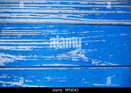 Altes Board blau mit schäbigen Farbe Stockfoto