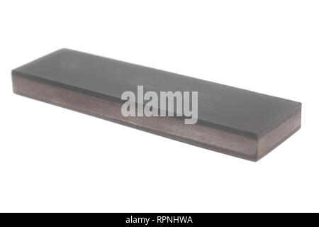 Diamant Schleifstein auf weißem Hintergrund Stockfoto