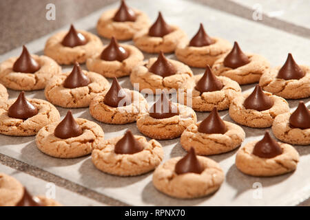 Erdnuss Blossom Cookies Stockfoto