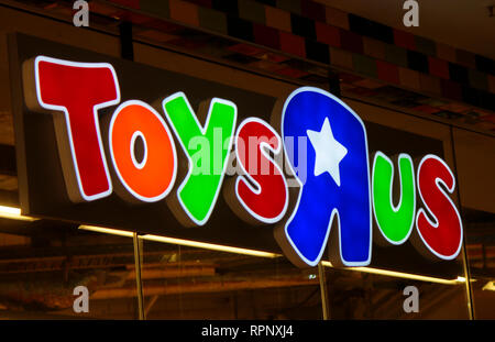 Markennamen: "Toys Are Us", Berlin. Stockfoto