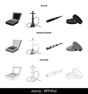 Zigarre, Hookah, Schnupftabak, Box, Shisha, Mundstück, Lieferung, Paket, Bar, Halter, Pack, Zubehör, klassische, runde, schlecht, Arabisch, Rauchen, Schaden, Aroma, Genuss, Behälter, Filter, Zubehör, schädlich, Verpackung, Kapazität, Eleganz, Pulver, Papier, Glas, verweigern, Stop, anti, Gewohnheit, Zigaretten, Tabak, Gesundheit, Nikotin, Rauchen, Statistiken, Set, Vector, Icon, Illustration, isoliert, Sammlung, Design, Element, Grafik, Vektor, Vektoren, Stock Vektor