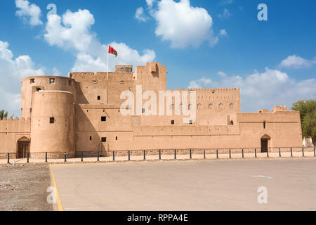 Fassade des Jabrin Bahla Fort in (Oman) Stockfoto