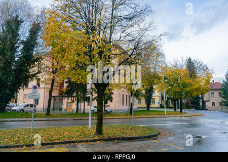 Slowenien, Nov 3: Morgen Blick auf schöne ländliche landcape am Nov 3, 2018 in Slowenien Stockfoto