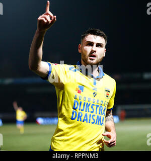 LEEUWARDEN, 22-02-2019, cambuur Stadion, Saison 2018 - 2019, Keukenkampioen divisie, Sam Hendriks während des Spiels SC Cambuur - FC Dordrecht Stockfoto