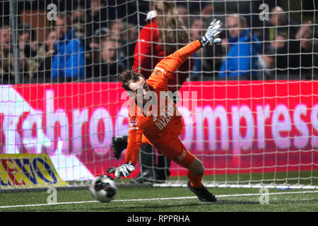 LEEUWARDEN, 22-02-2019, cambuur Stadion, Saison 2018 - 2019, Keukenkampioen divisie, Xavier Mous während des Spiels SC Cambuur - FC Dordrecht Stockfoto