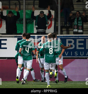 LEEUWARDEN, 22-02-2019, cambuur Stadion, Saison 2018 - 2019, Keukenkampioen divisie, Daniel Breedijk 1-2 während des Spiels SC Cambuur - FC Dordrecht Stockfoto