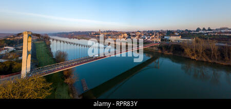 Stadt von La Reole im Süden von Frankreich, Gironde, Aquitaine Stockfoto