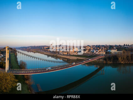 Stadt von La Reole im Süden von Frankreich, Gironde, Aquitaine Stockfoto