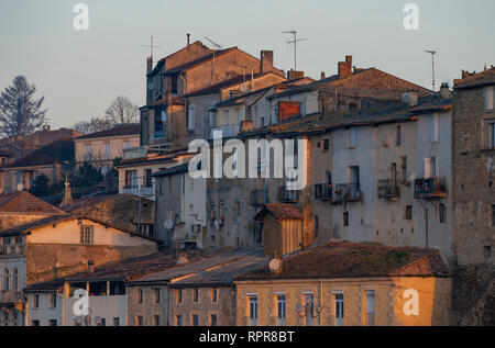 Stadt von La Reole im Süden von Frankreich, Gironde, Aquitaine Stockfoto