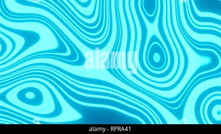 8K UHD Blau und Cyan Abstrakte psychedelischen Blob Wallpaper Stockfoto