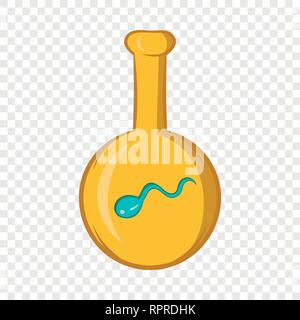 IVF-Symbol, Cartoon-Stil Stock Vektor