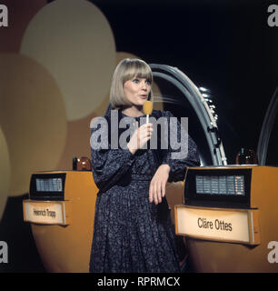 DER GROSSE PREIS Assistentin BEATE HOPF, Sendung vom 21.4.1977 Stockfoto