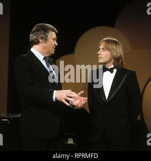 DER GROSSE PREIS WIM THOELKE und der französische Pianist RICHARD CLAYDERMANN, Sendung vom 17.4.1980 Stockfoto