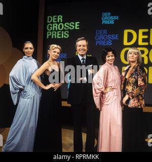 DER GROSSE PREIS JANITA KÜHNL, MARIANNE PRILL, WIM THOELKE, SILVIA BRETSCHNEIDER, BEATE HOPF, 1981 Stockfoto