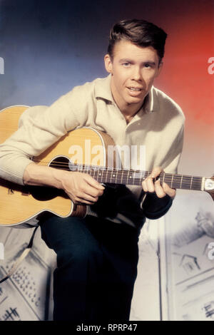 PETER KRAUS, Rock'n'Roll-Sänger, mit Gitarre, 50er Jahre. Portrait, Musik, Sänger, Musiker, Rock'n'Roll, 50er Stockfoto