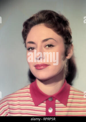 CATERINA VALENTE, Porträt, 50er Jahre. Film, Fernsehen, Porträt, Tänzerin, Sängerin, Plant, 50er Stockfoto