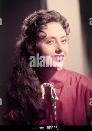 CATERINA VALENTE, Porträt, 50er Jahre. Film, Fernsehen, Porträt, Tänzerin, Sängerin, Plant, 50er Stockfoto