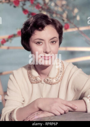 CATERINA VALENTE, Porträt, 50er Jahre. Film, Fernsehen, Porträt, Tänzerin, Sängerin, Plant, 50er Stockfoto