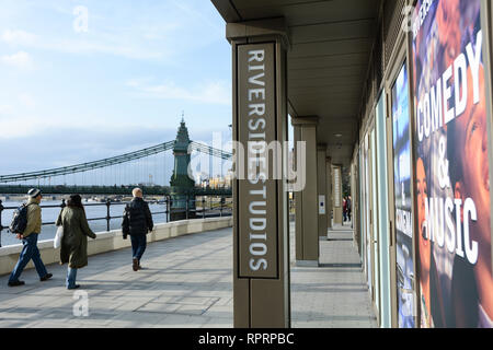 Riverside Studios, Queen Caroline Street, Hammersmith, London, W6, England, Großbritannien Stockfoto