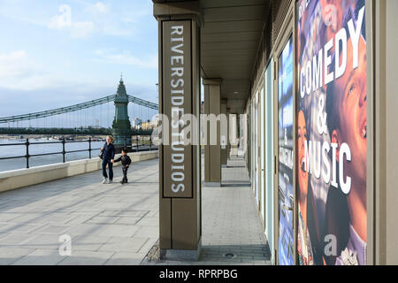 Riverside Studios, Queen Caroline Street, Hammersmith, London, W6, Großbritannien Stockfoto