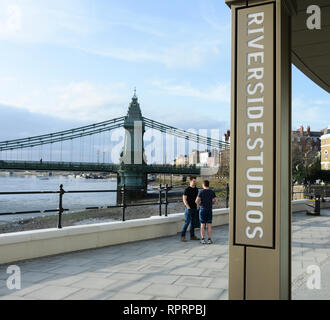 Riverside Studios, Queen Caroline Street, Hammersmith, London, W6, Großbritannien Stockfoto