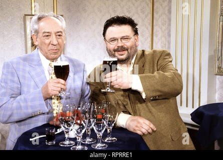 HALLERVORDENS SPOTT- HIGH-LIGHTS/Keine Zeit/Bild: Dieter Hallervorden und MANFRED BRESCHKE C eines/Überschrift: HALLERVORDENS SPOTT- HIGH-LIGHTS Stockfoto