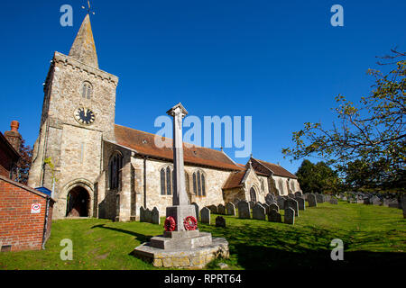 Brading Kirche, Brading, Isle of Wight, Großbritannien, Stockfoto