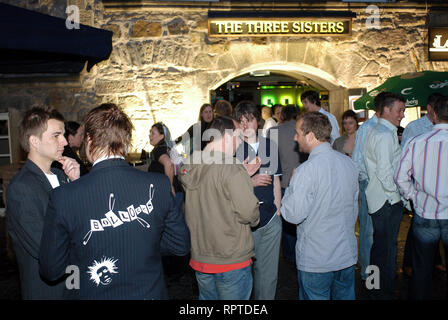 Tourismus: Bar 'The Three Sisters' Grassmarket, Edinburgh, Edimburgo, Schottland, Vereinigtes Königreich Stockfoto