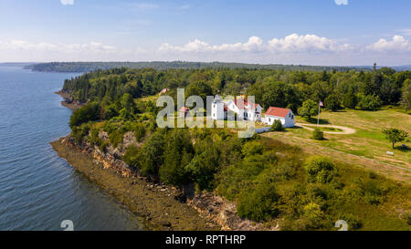 Fort Point Lighthouse, Leuchtturm Rd, Stockton Federn, ME 04981 Stockfoto